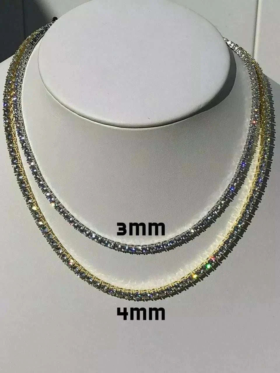 3mm Tennis Chain 22in Moissanite